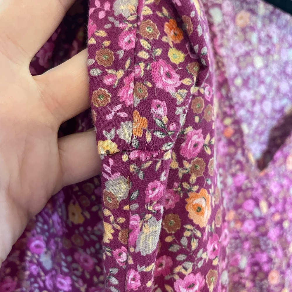 LoveShackFancy Rina Floral Printed Cotton Dress Cottagecore Girly Long Sleeve - Picture 10 of 16